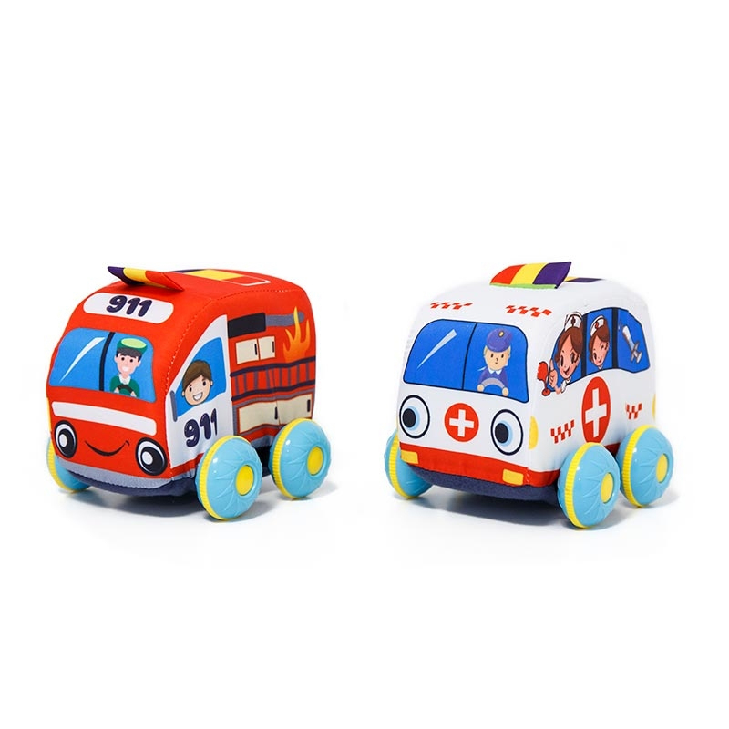 2 vehiculos blanditos 11 cm