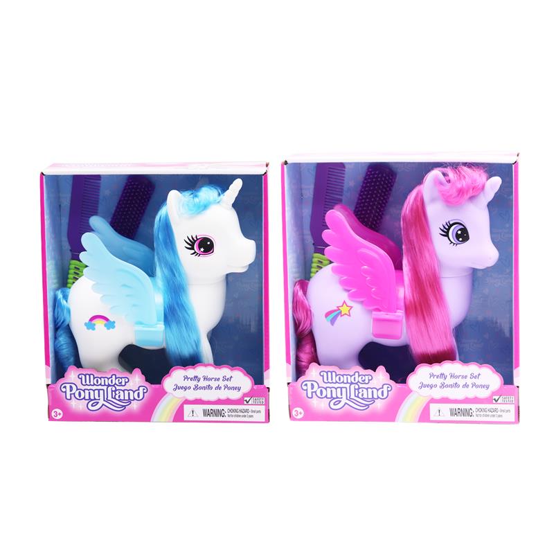 Unicornio con alas y accesorios