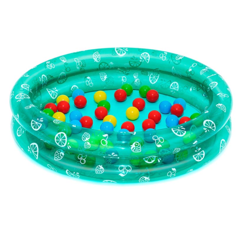 Piscina infantil con bolas de colores Φ91 x 20 cm