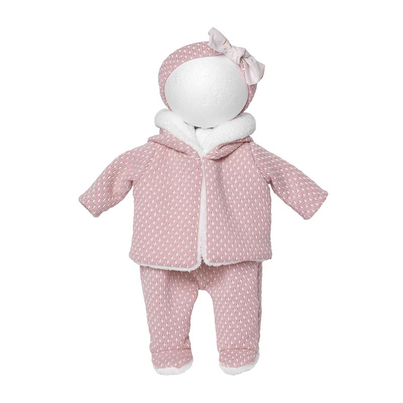 Vestidos bebé reborn 40 cm conjunto con chaqueta