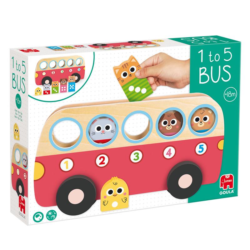 Aprender a contar autobús del 1 al 5
