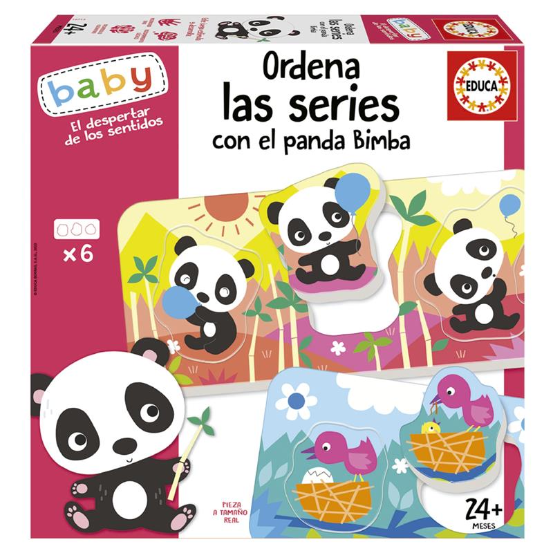 Educa ordena las series con el panda Bimba