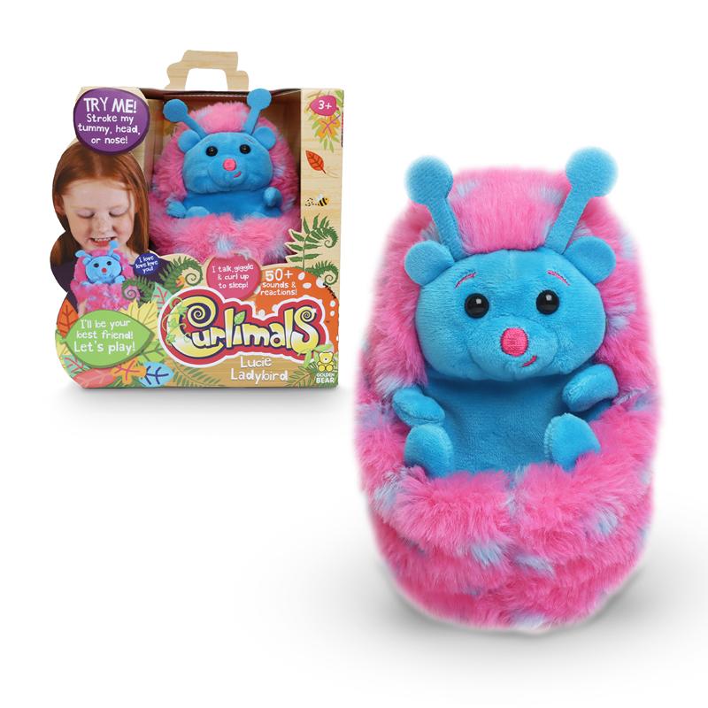Peluche Curlimals Bugs erizo Lucie Ladybird