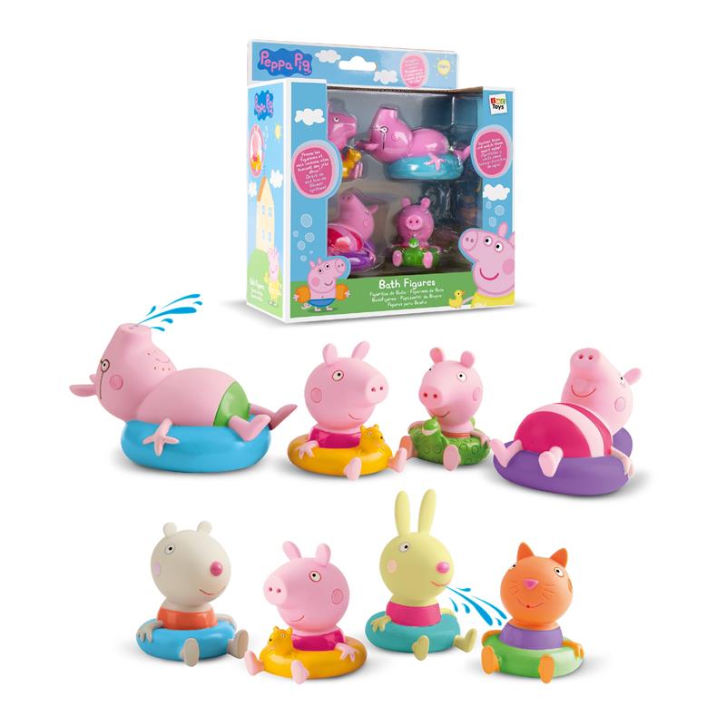Peppa Pig 4 figuras baño