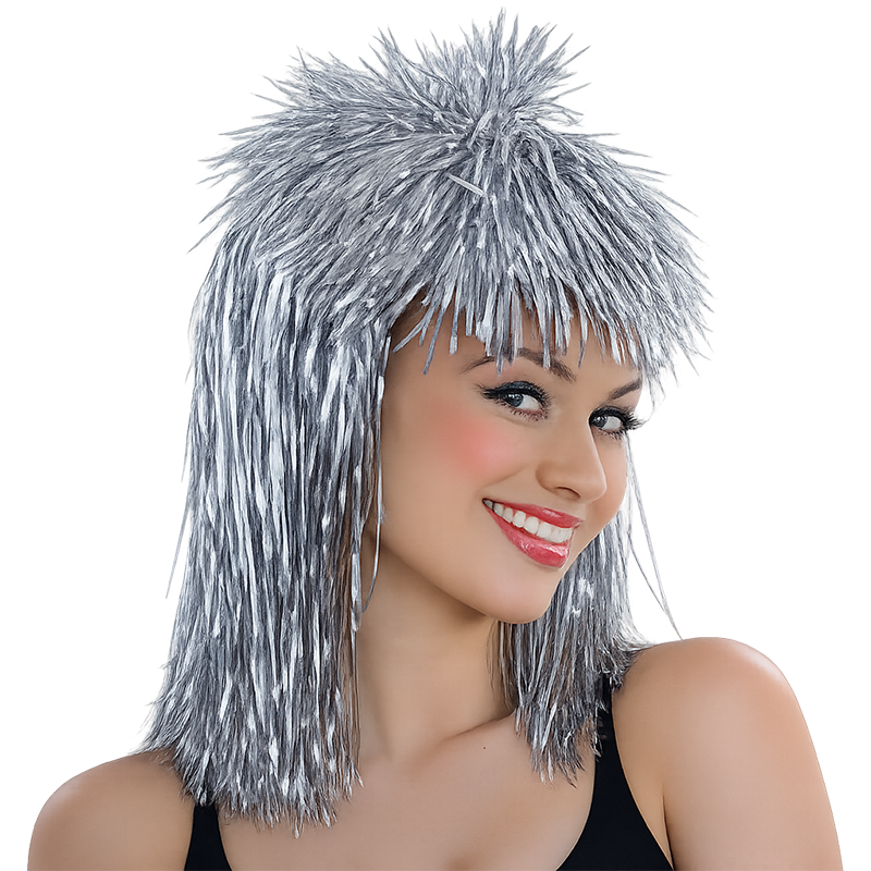 Peluca Fantasia Plata