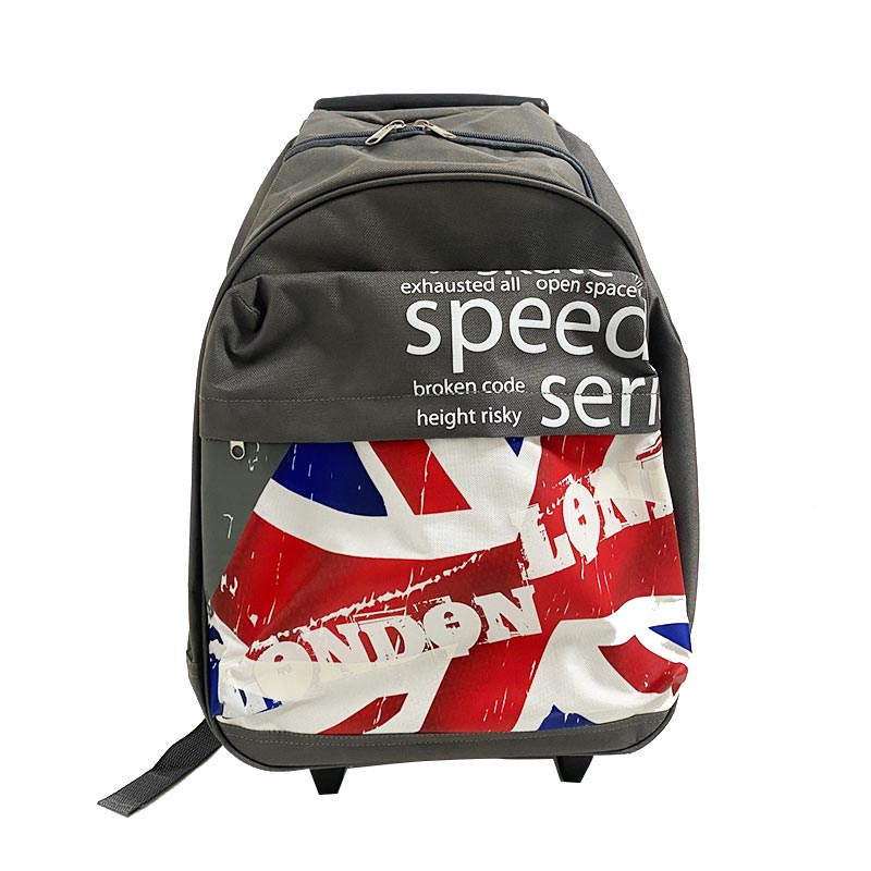 Mochila escolar London con carro fijo 43 cm