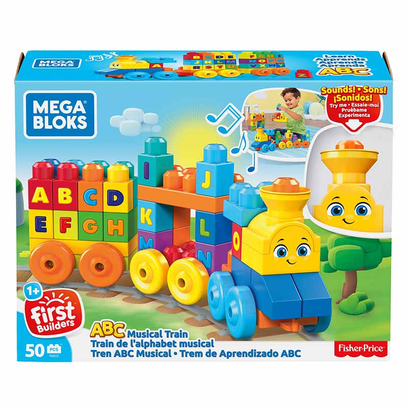 Mega Bloks tren musical ABC