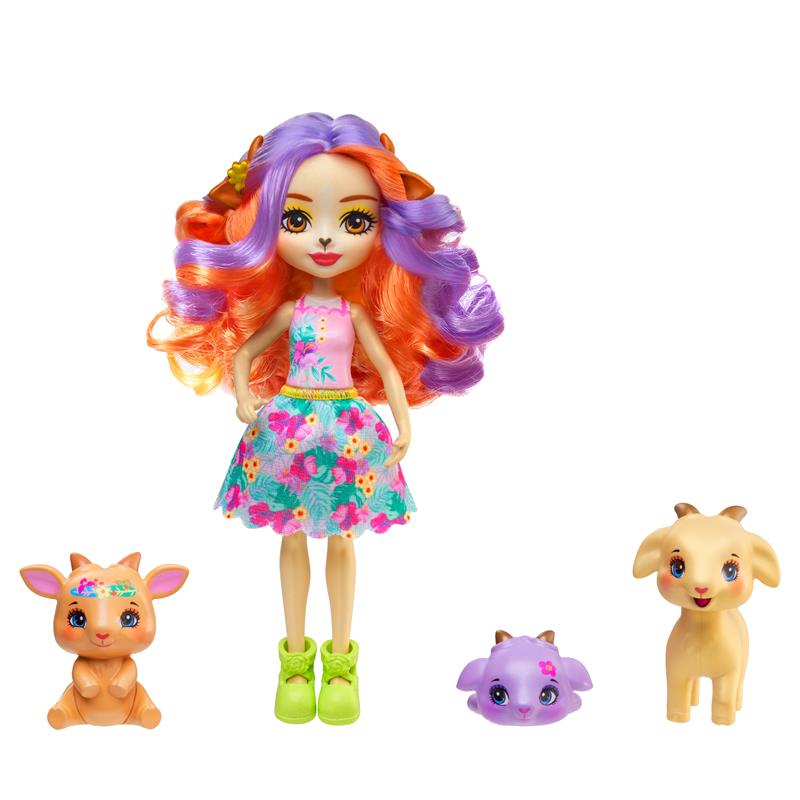 Enchantimals Muñeca Golita Goal familia de pets