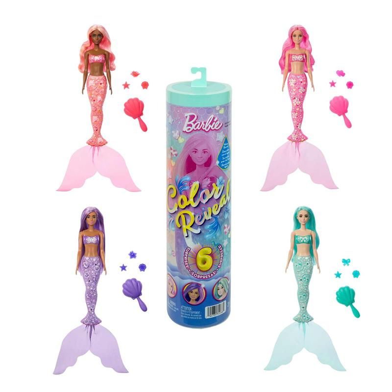 Barbie muñeca Color Reveal sirenas