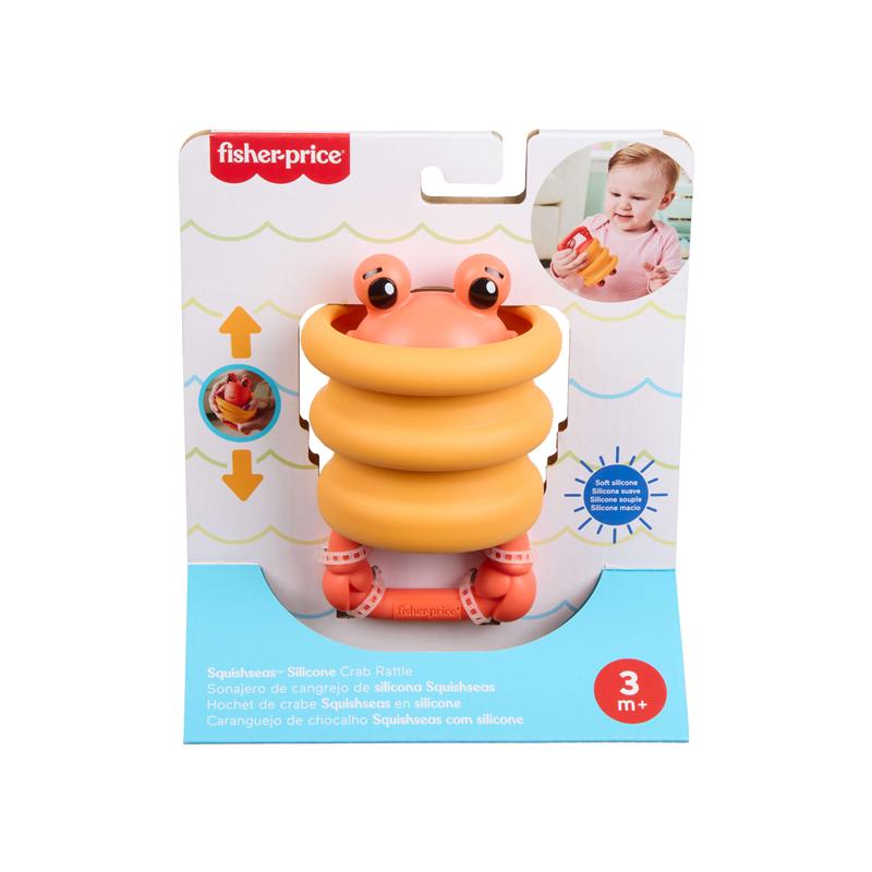 Fisher Price sonajero Silicona cangrejo