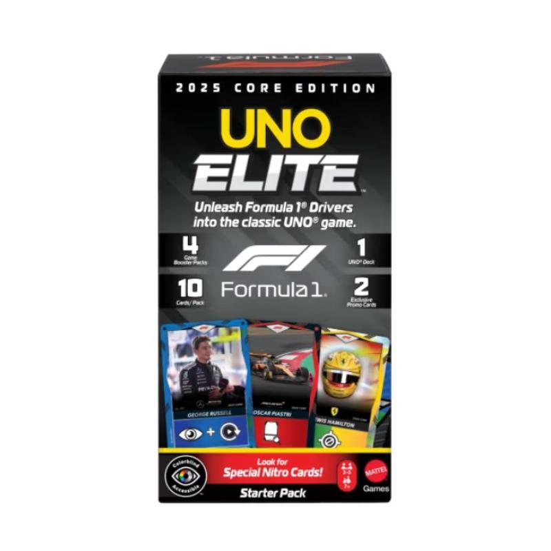 Mattel Games UNO Elite F1 starter pack cartas