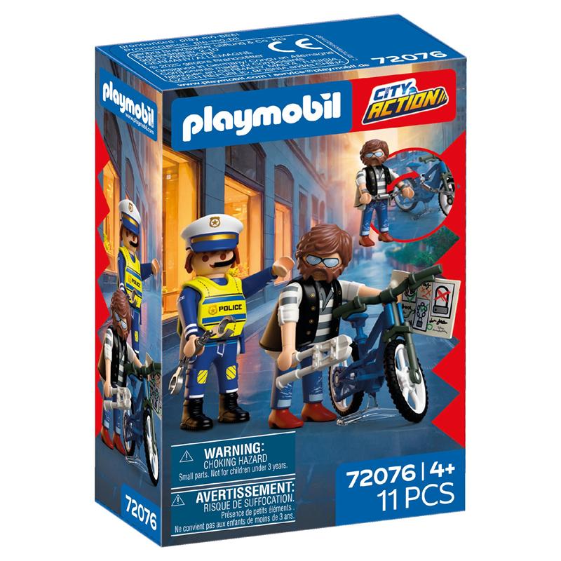 Playmobil City Action robo de bicicleta