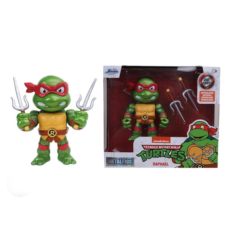 Figura Tortugas Ninja Raphael 10 cm metal