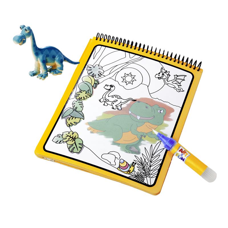Libro Dinosaurio colorear con agua