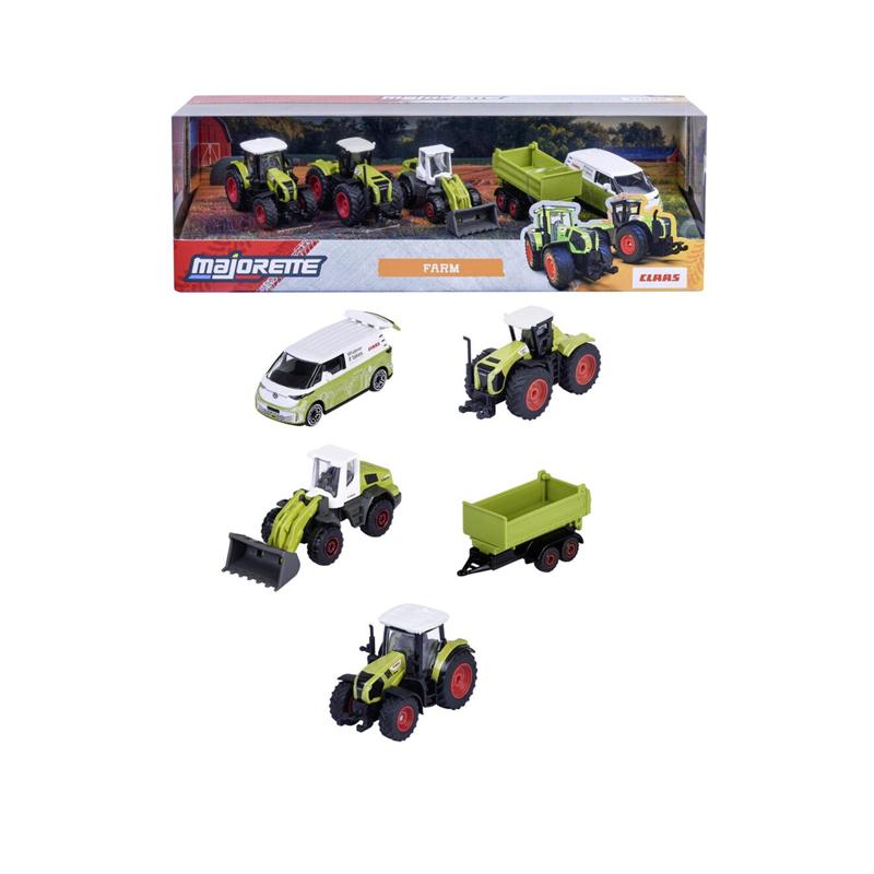 Majorette 5 Vehículos de granja Claas