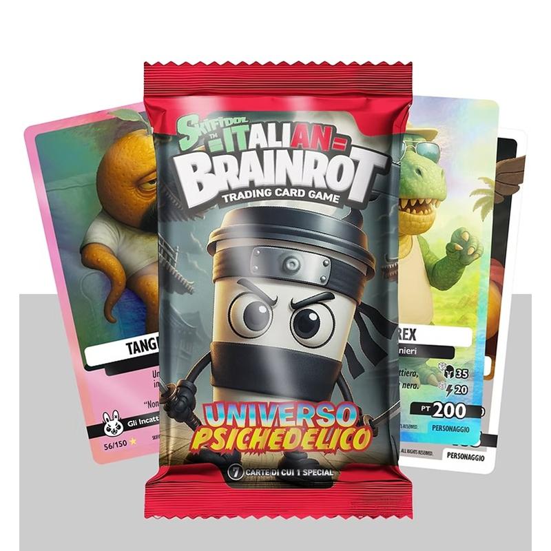 Sobre 7 cartas coleccionables Brainrot