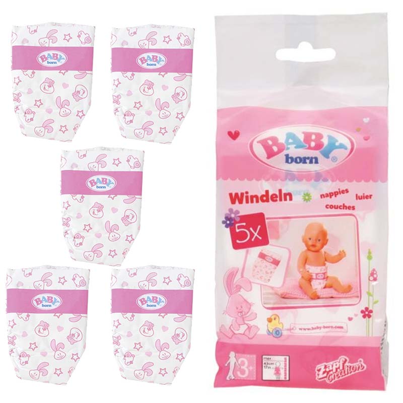 BABY Born Pack 5 pañales