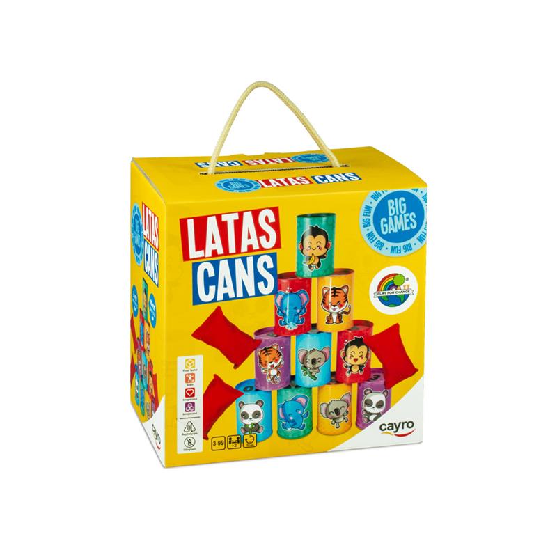Juego de bolos con latas