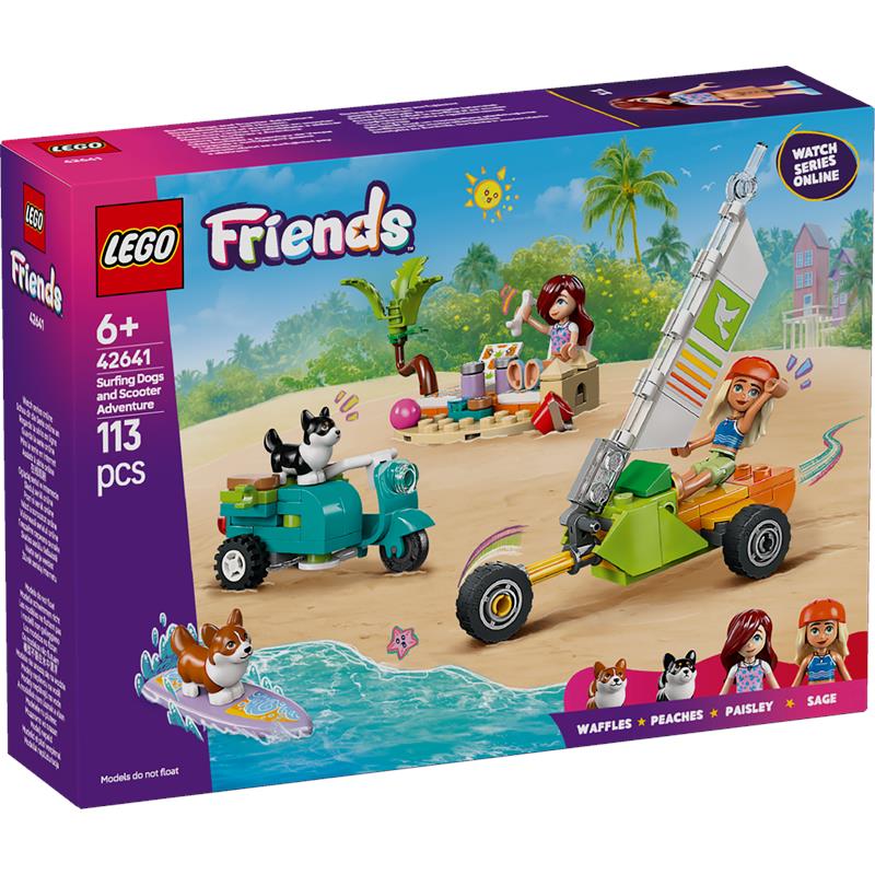 Lego Friends mascotas surferas y aventura ruedas