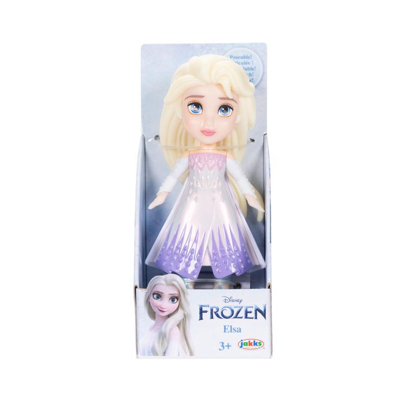 Princesas Disney muñeca Elsa vestido branco 7 cm