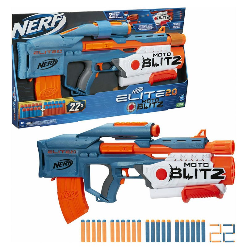 Lanzador Nerf Elite 2,0 Moto Blitz CS 10
