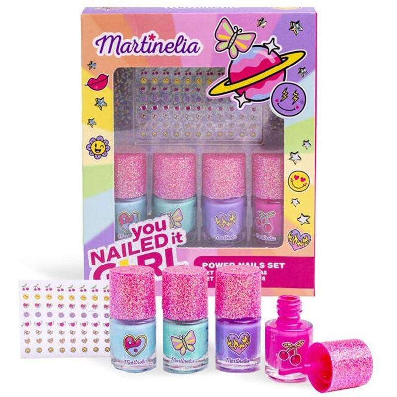 Set de uñas y pegatinas Power Girl