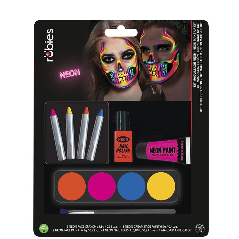 Maquillaje neón todo en 1