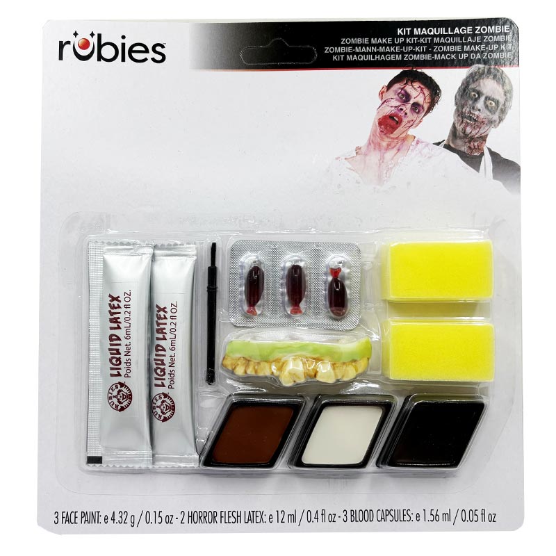 Kit Maquillaje Zombie Hombre