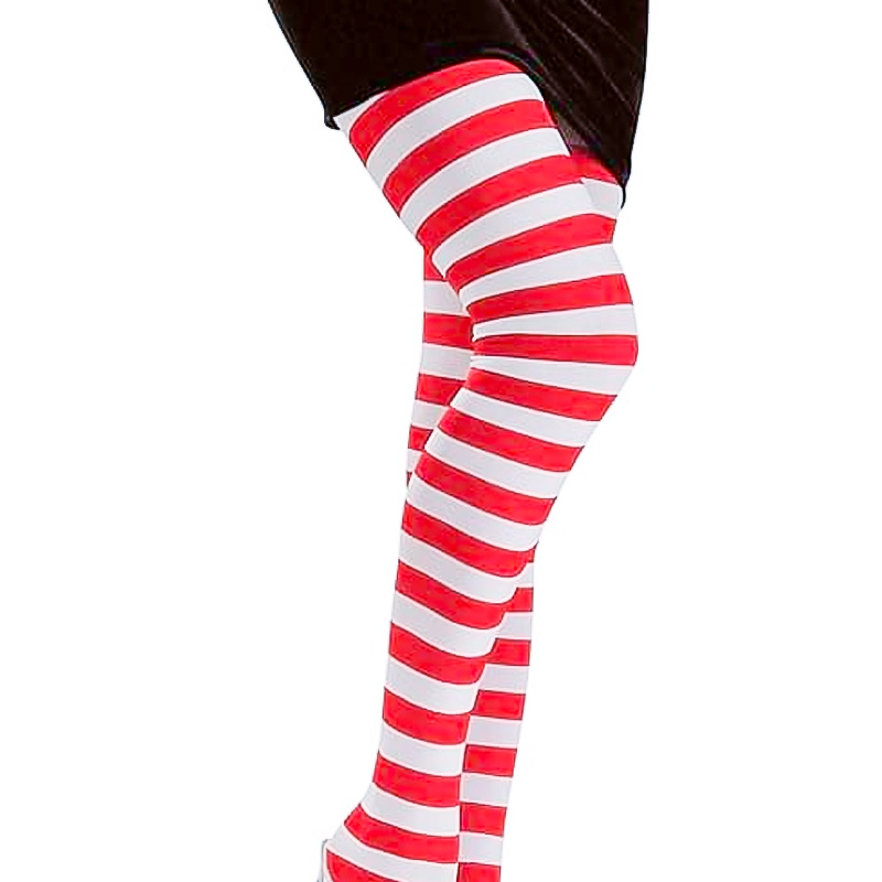 Medias Rayas Blanco/Rojo Rubies Infantil T/M