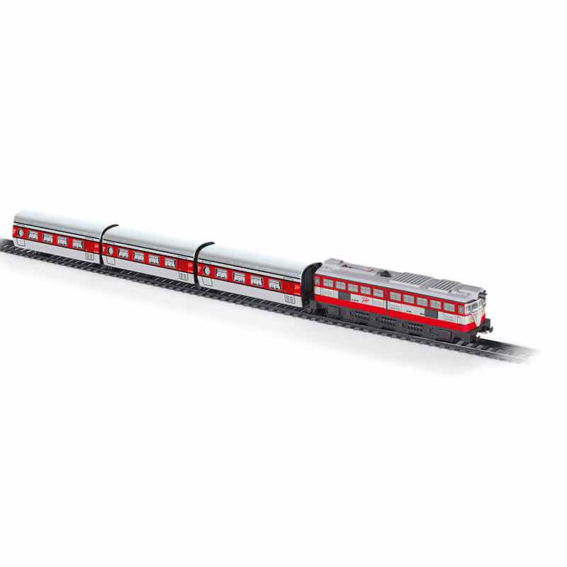 Comprar Talgo tren articulado met lico con luz de Pequetren. 3 Anos