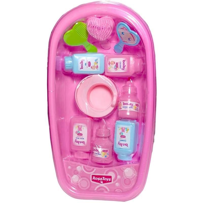 Bañera muñeca bebé con accesorios
