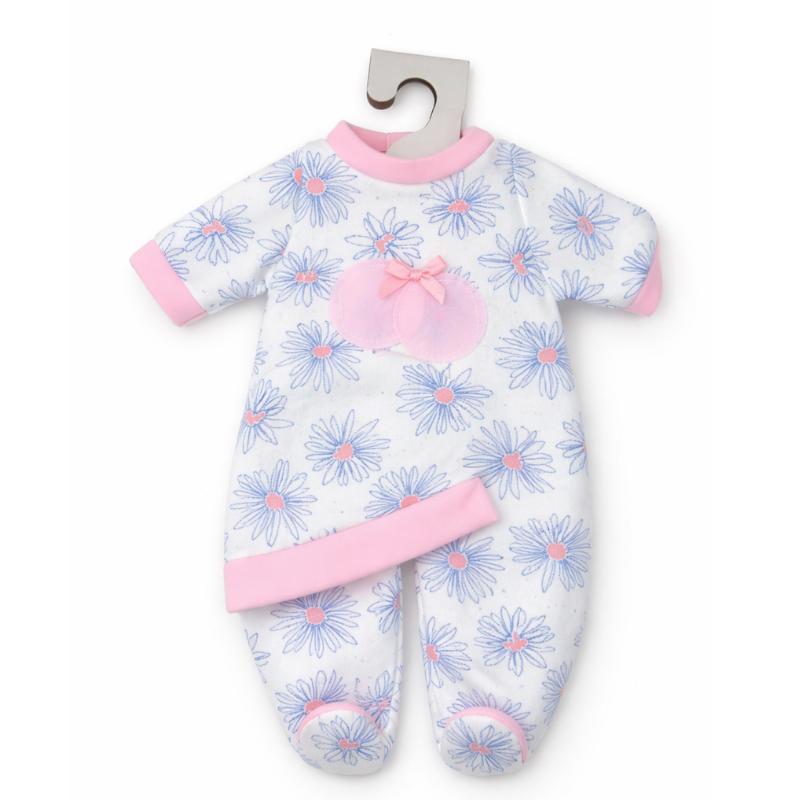 Pijamas bebé em saco 40 cm babygrow flores azules