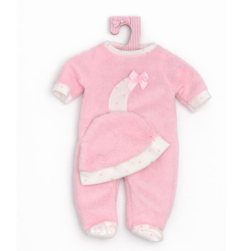 Pijamas bebé 40 cm en bolsa luna rosa