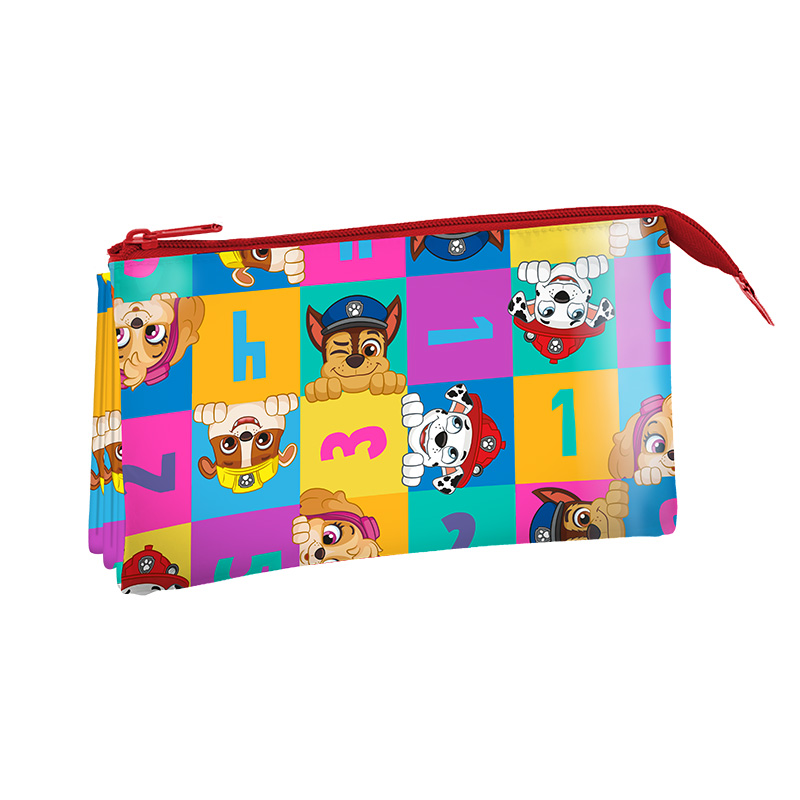 Estuche escolar Triple Patrulla Canina