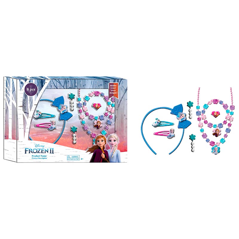 Set 8 piezas y accesorios pelo Frozen 2
