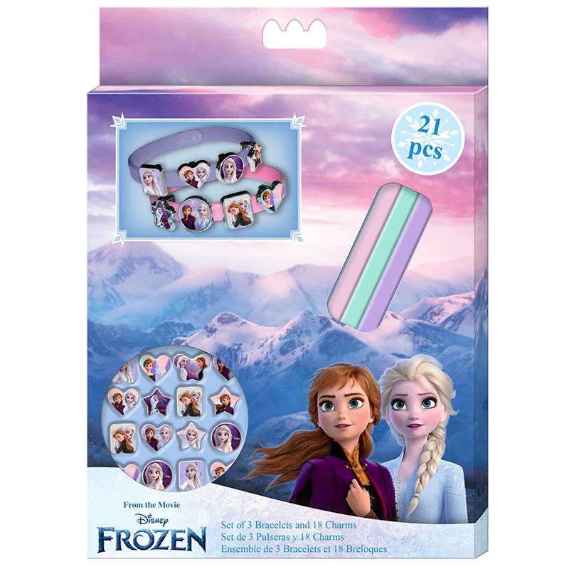 Frozen 2 Set tres pulseras con 18 charms