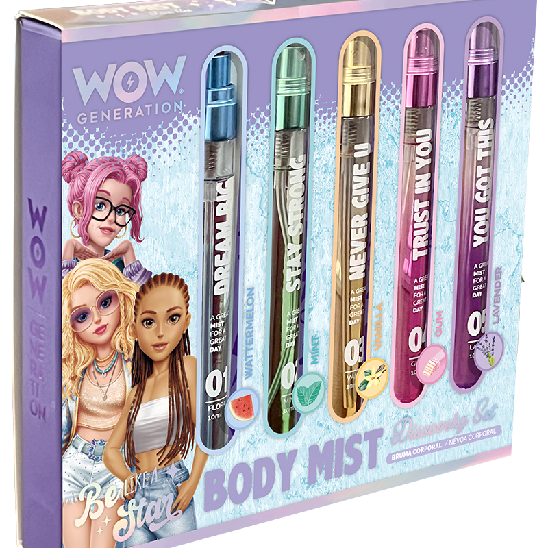 WOW generation bruma corporal perfumada pack 5