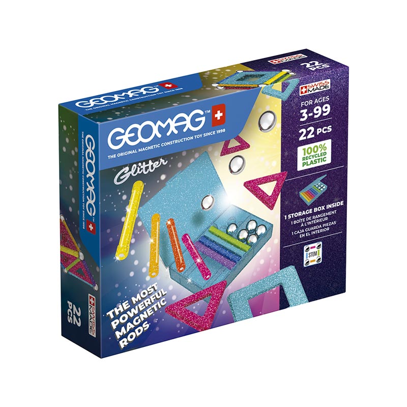 Geomag Glitter recycled 22 pzs