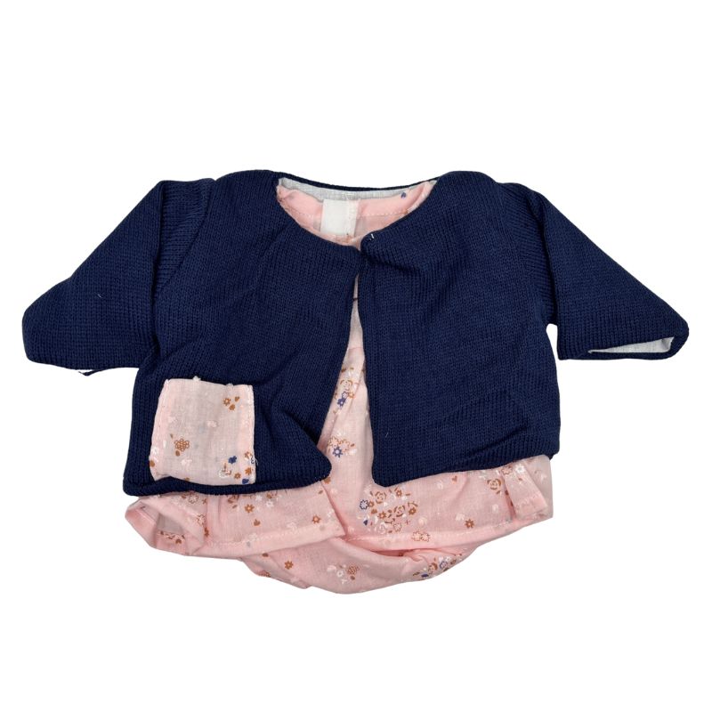 Ropa bebé Elegance Jesusito flores y chaqueta 40cm