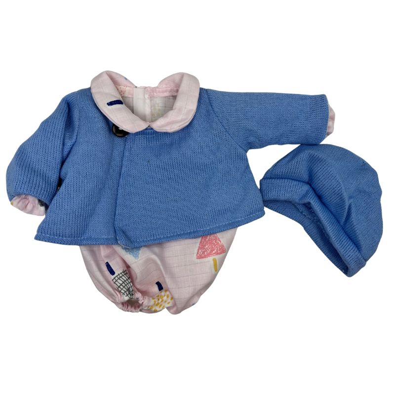 Ropa bebé Elegance Jesusito rosa y chaqueta 40 cm
