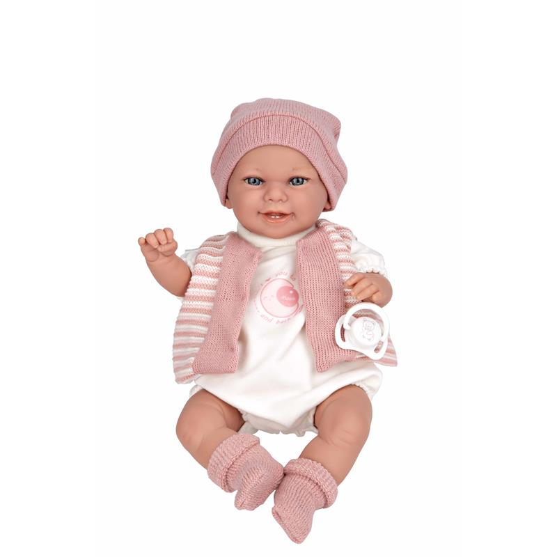 Muñeca bebé Elegance 35 cm Babyto mecanismo risa