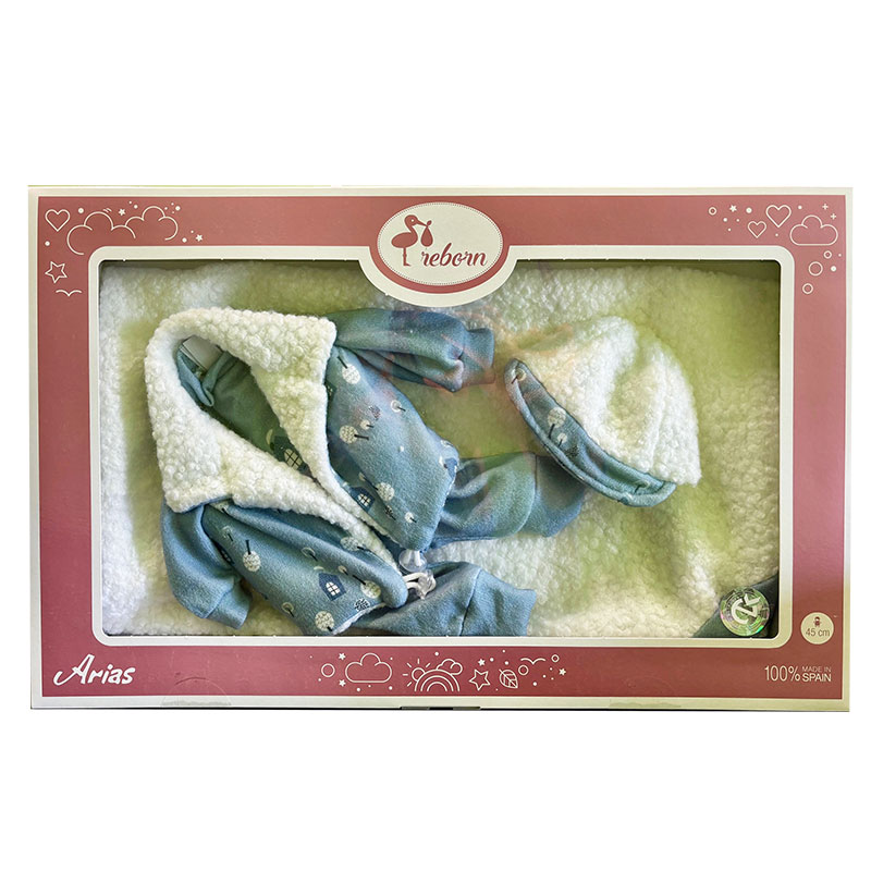Ropa bebé reborn premium 45 cm conjunto y chaqueta
