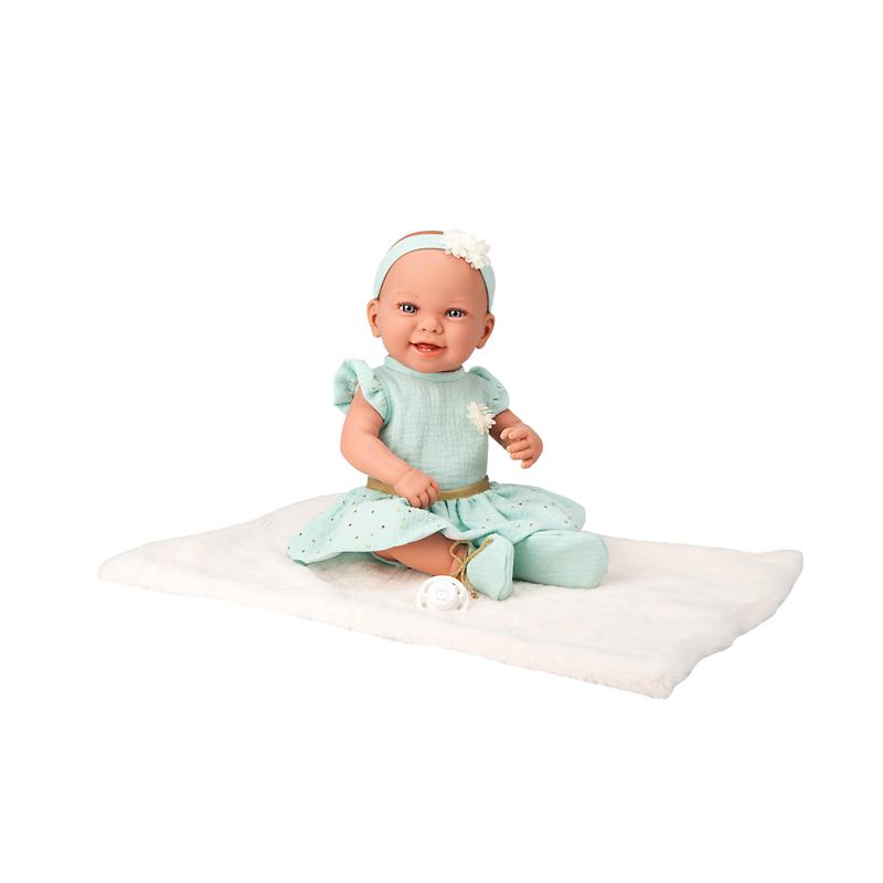 Muñeca bebé Elegance 42 cm Zoe bailarina verde