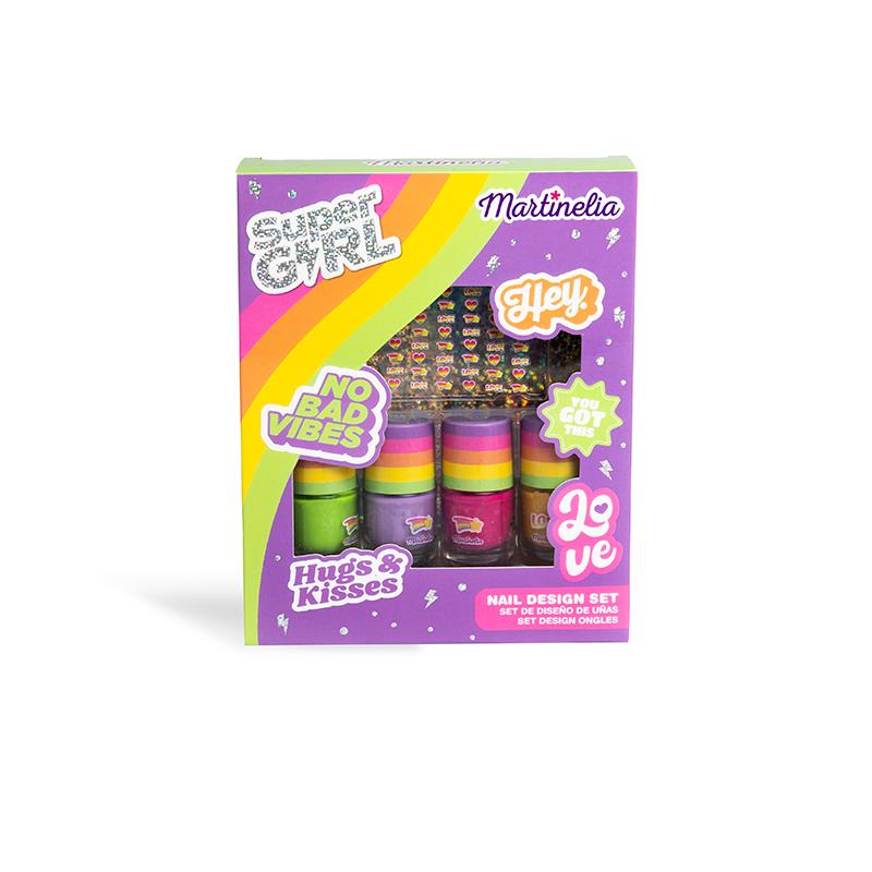 Set de uñas Super Girl