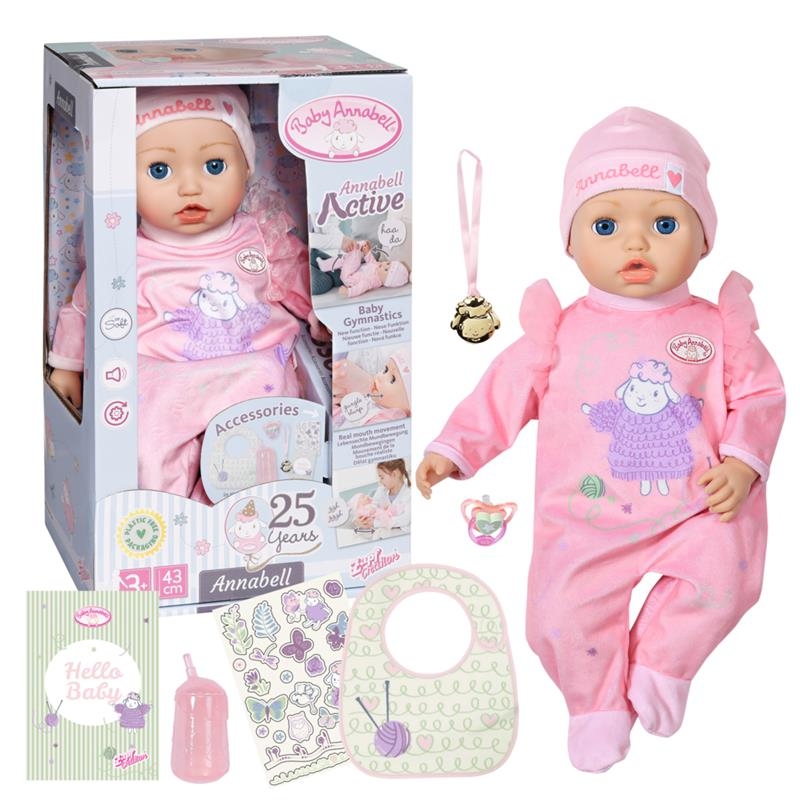 Baby Annabell Muñeca Bebé Interactiva 43cm