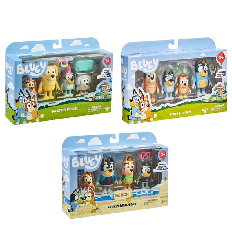 Bluey pack 4 figuras