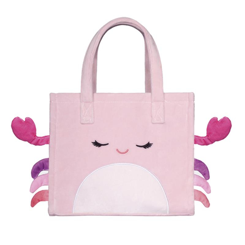 Bolso Squishmallows Cailey cangrejo rosa