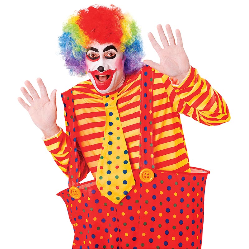 Peluca payaso multicolor