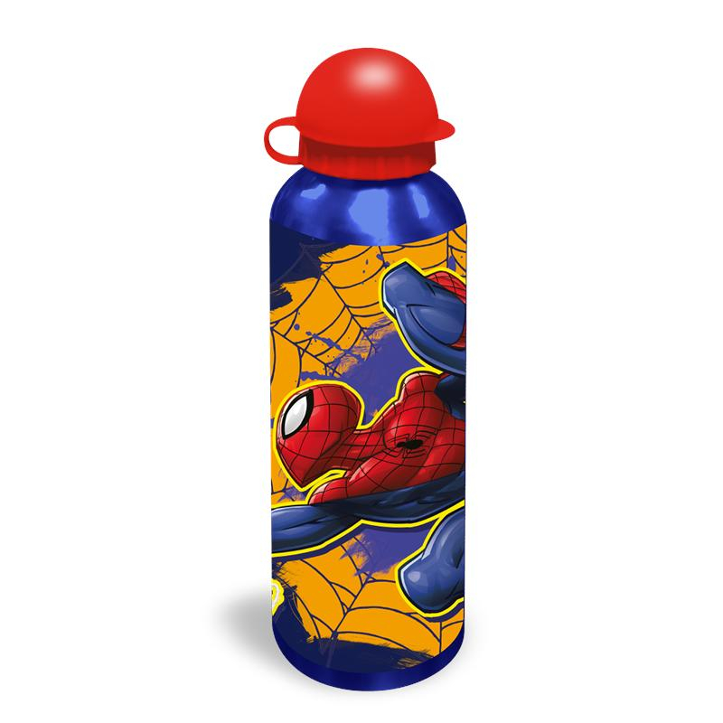 Cantimplora Aluminio Spiderman 500Ml web naranja