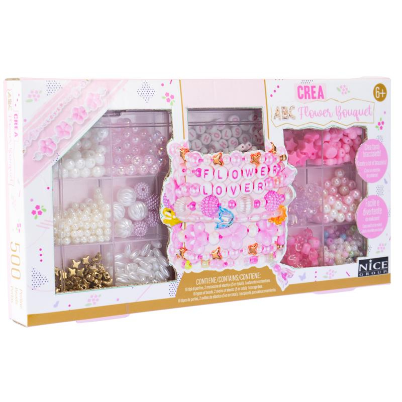 Conjunto 500 cuentas motivos florares